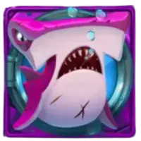 Purple Shark high-value symbol in Razor Shark slot